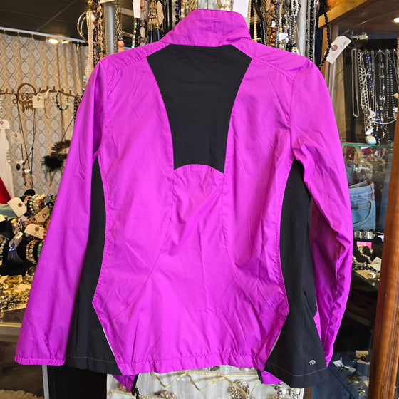 IDEOLOGY Purple/Grey Zip Up Rain Coat S - PopRock Vintage. The cool quotes t-shirt store.