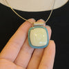 925 Sterling Silver w. Coil Square Pendant - PopRock Vintage. The cool quotes t-shirt store.