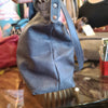 LATICO Blue Leather Handbag - PopRock Vintage. The cool quotes t-shirt store.
