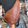 VINTAGE Brown Leather One Shoulder Satchel Bag - PopRock Vintage. The cool quotes t-shirt store.