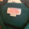 VTG FALL RIVER KNITTING MILLS Green Argyle Neckline Sweater S/M - PopRock Vintage. The cool quotes t-shirt store.