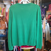 TALBOTS Green Sweater with Fuzzy Blue Deer M - PopRock Vintage. The cool quotes t-shirt store.