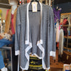 RD STYLE Black/White Open Front Cardigan M - PopRock Vintage. The cool quotes t-shirt store.