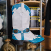 CAPEZIO Blue/White Cowboy Boots 7.5 - PopRock Vintage. The cool quotes t-shirt store.