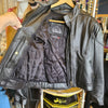 LEATHER KING Black Leather Riding Jacket S - PopRock Vintage. The cool quotes t-shirt store.