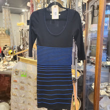  MAX STUDIO Black/Blue Stripe Half Sleeve Sweater Dress S - PopRock Vintage. The cool quotes t-shirt store.