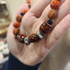 ORANGE/BLACK Clay Bead Necklace - PopRock Vintage. The cool quotes t-shirt store.