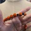 ORANGE/BLACK Clay Bead Necklace - PopRock Vintage. The cool quotes t-shirt store.
