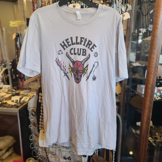 CANVAS White Hellfire Club XL - PopRock Vintage. The cool quotes t-shirt store.
