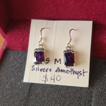  STERLING SILVER And Amethyst Earrings - PopRock Vintage. The cool quotes t-shirt store.