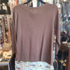 DRESSBARN Brown Ribbed Wide Neck Top XL - PopRock Vintage. The cool quotes t-shirt store.