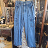 CHERI Denim Cargo Pants S - PopRock Vintage. The cool quotes t-shirt store.