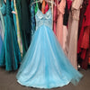 CZJ Blue Lacey Ballgown 0 - PopRock Vintage. The cool quotes t-shirt store.