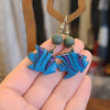 Wooden FISH Drop Earrings - PopRock Vintage. The cool quotes t-shirt store.