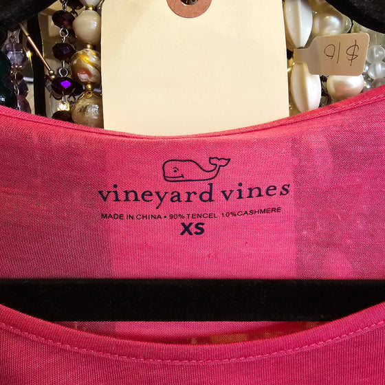 VINEYARD VINES NWT Pink Long Sleeve Top XS - PopRock Vintage. The cool quotes t-shirt store.