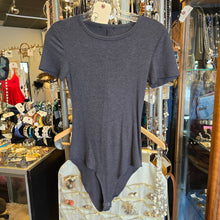  CHERI Grey Ribbed Body Suit XS - PopRock Vintage. The cool quotes t-shirt store.