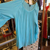 TALBOTS Turquoise Gauzey Top 2X - PopRock Vintage. The cool quotes t-shirt store.