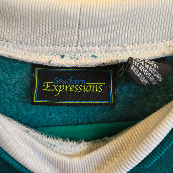 SOUTHERN EXPRESSIONS Turquoise Pullover 2X - PopRock Vintage. The cool quotes t-shirt store.