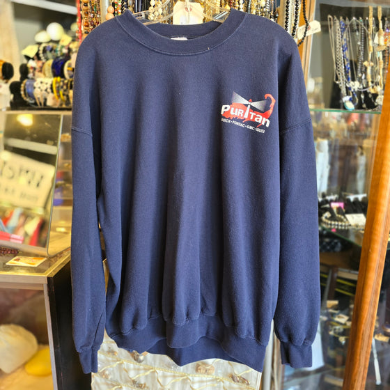 GILDAN Puritan Blue Crew Neck XL - PopRock Vintage. The cool quotes t-shirt store.
