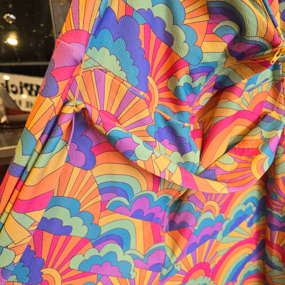SMAK PARLOUR Rainbow Jumpsuit 1X - PopRock Vintage. The cool quotes t-shirt store.