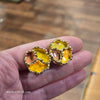 VINTAGE CORO 3D Abstract Floral Clip on Earrings - PopRock Vintage. The cool quotes t-shirt store.