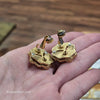 VINTAGE CORO 3D Abstract Floral Clip on Earrings - PopRock Vintage. The cool quotes t-shirt store.