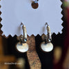 SILVER TONE Dual Green Drop Earrings - PopRock Vintage. The cool quotes t-shirt store.
