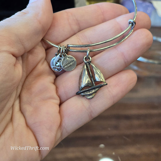 ALEX & ANI Sailboat Bracelet - PopRock Vintage. The cool quotes t-shirt store.