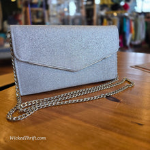  SILVER GLITTER Envelope Evening Bag - PopRock Vintage. The cool quotes t-shirt store.