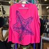 MARUSHKA Pink Starfish V Neck Pullover 2XL