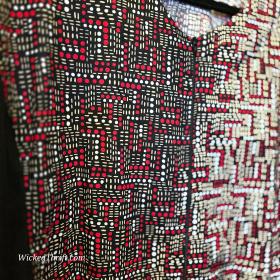 CHEROKEE Black/Red Zip Up Jacket 4X - PopRock Vintage. The cool quotes t-shirt store.
