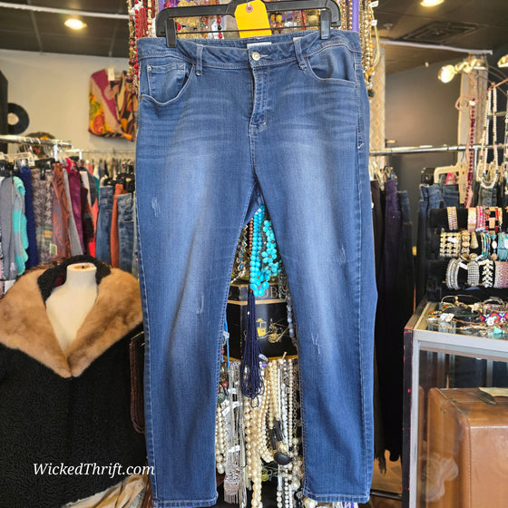 KENSIE Regular Wash Skinny Jeans 14