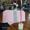 ALAINA AM MARIE Pink/White "Lobster Bisque" Clutch