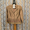 DONNA RICCO Golden Embroidered Blazer AS IS 10 - PopRock Vintage. The cool quotes t-shirt store.
