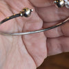 CAPE COD Sterling Silver Open Double Ball Bracelet