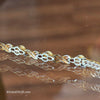 GOLDEN Faux Pearl & Red Rhinestone Tennis Bracelet - PopRock Vintage. The cool quotes t-shirt store.