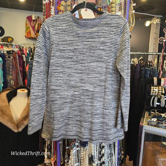 EIGHT EIGHT WIGHT Black/White Stripe Sweater L