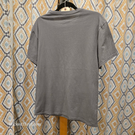 CHERI Grey "The Dreamer Tour" Tee L - PopRock Vintage. The cool quotes t-shirt store.