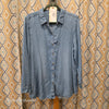 J JILL Denim Button Up Shirt L - PopRock Vintage. The cool quotes t-shirt store.