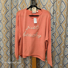  MIA & TESS NWT Peach "Just Beachy" Summer Knit XL - PopRock Vintage. The cool quotes t-shirt store.