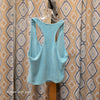 VS ON POINT Turquoise Terry Cloth Crop Tank M - PopRock Vintage. The cool quotes t-shirt store.