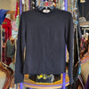 DKNY Bkack High Neck Spandex Long Sleeve M