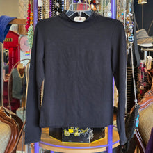  DKNY Bkack High Neck Spandex Long Sleeve M