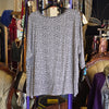 J JILL Black/White Pattern Half Sleeve 2X