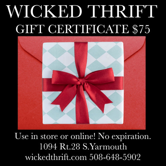 $75 GIFT CARD - PopRock Vintage. The cool quotes t-shirt store.